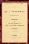 An historical geography of the Old and New Testament V. I (1809)